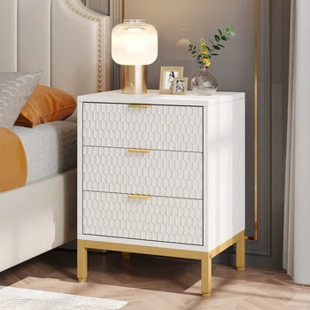 Modern 3-Drawer Nightstand 1