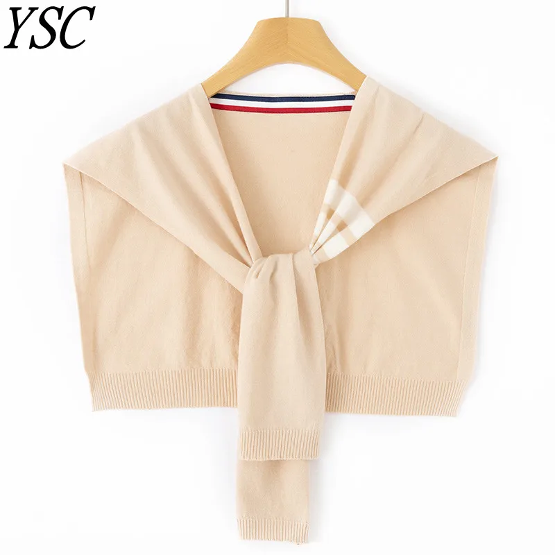 

YSC 2023 New style Women Fashion Knitting Cashmere blend Shawl Unicode 100x45cm High-quality soft shawl