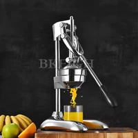 Small Manual Citrus Juicer, Stainless Steel Professional Manual Fresh Orange Pomelo Squeezing Machine 1