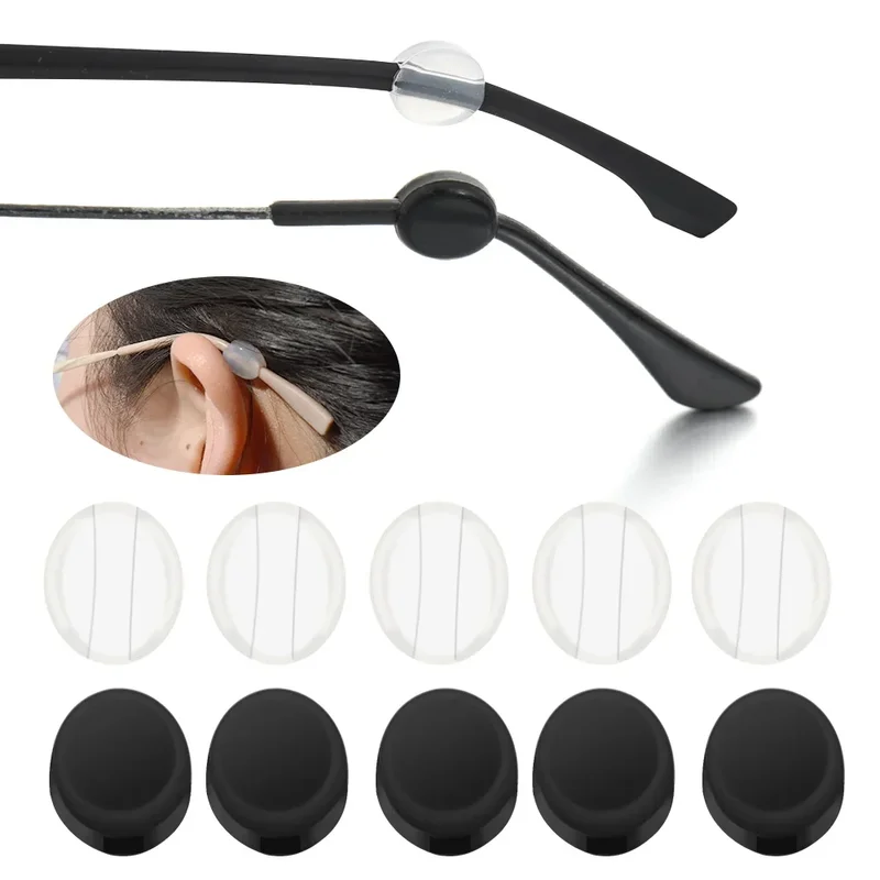 3.5 Millimeters Invisible Round Ear Hook Eyeglasses Silicone Mini Glasses Anti Slip Grip Temple Tip Accessories