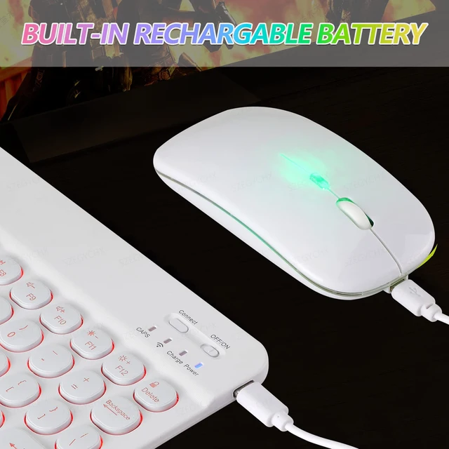 Bluetooth Wireless Magic для iPad 9-го поколения, мини-клавиатура и мышь, 11/10/9 дюймов, клавиатура для планшета для Xiaomi, Samsung, Huawei 3