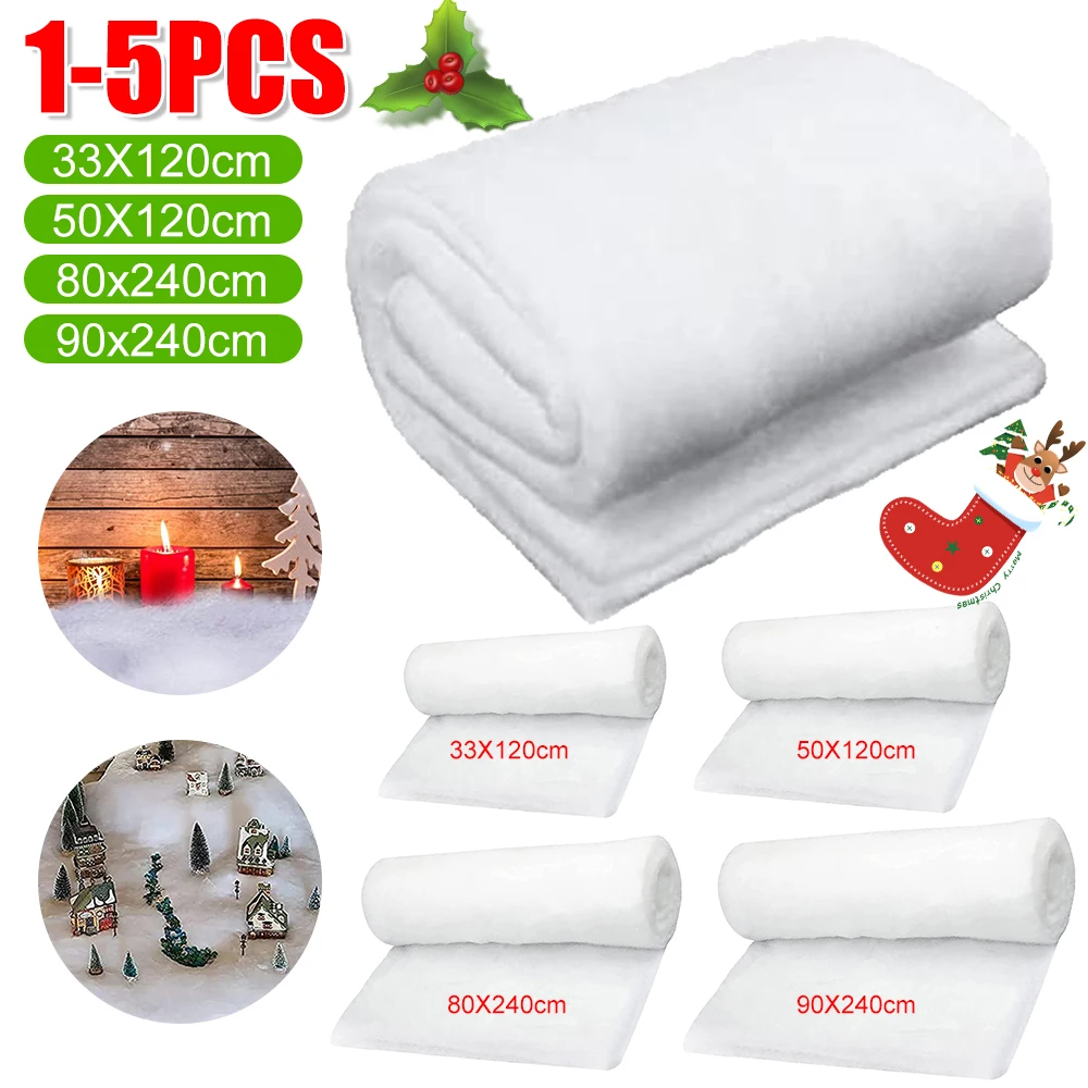 Neve Finta Per Decorazioni Natalizie - 150g Fibra Soffice Per Presepi E Alberi Di Natale - Foto 4