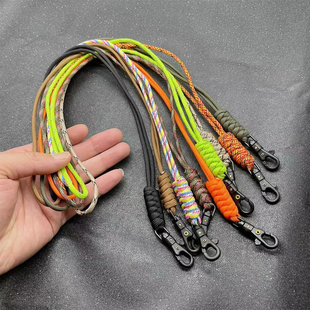 Rotatable Buckle Key Ring High Strength Cord Lanyard Mobile Phone Keychain Lanyard Neck Strap Paracord