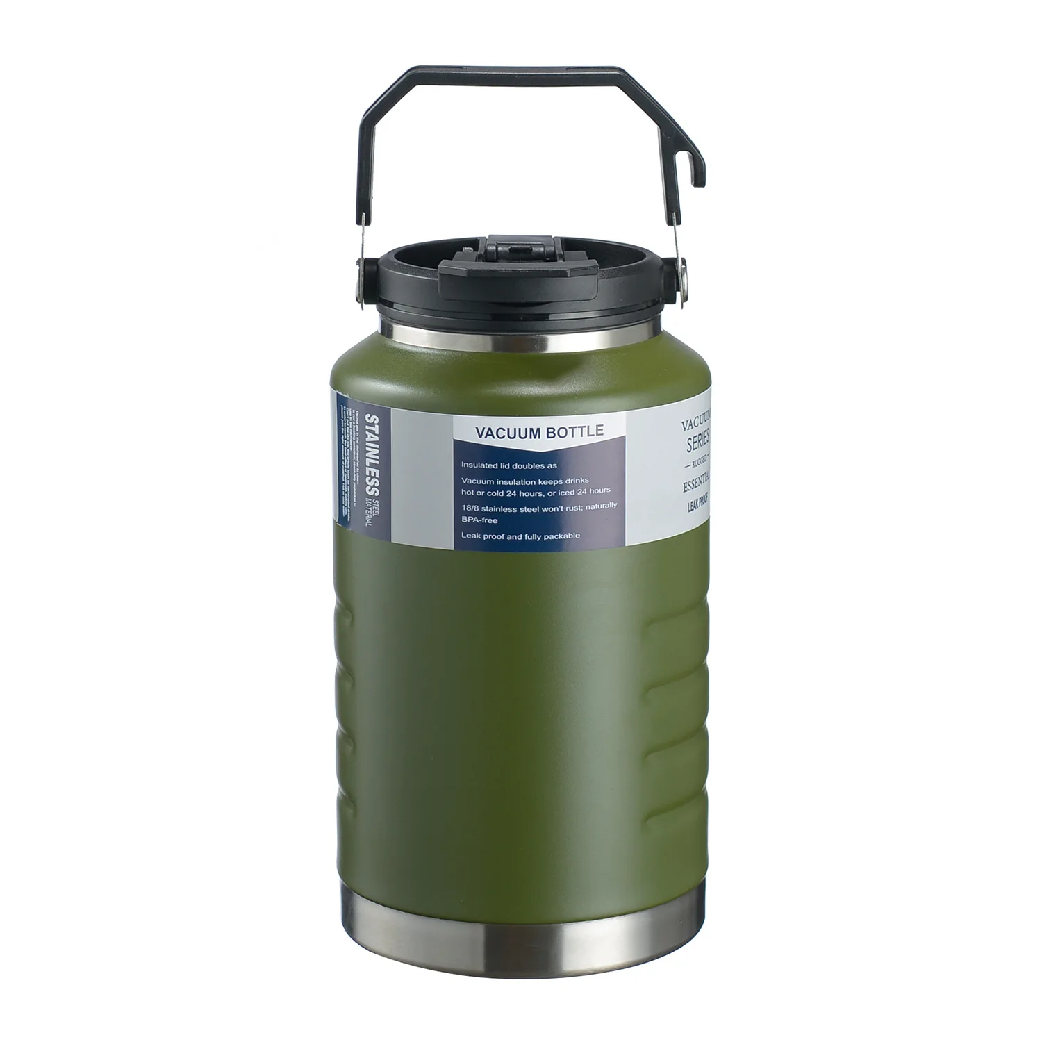 Large Capaci Stainl Steel Insulated Water Bottle 2L Inner Tank Heat Preservation Cold Resistance Travel Mug Beverage Cup