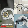 AIRAJ Adjustable Bathroom Wrench Opening Spanner Sink Pipe Wrench For Faucet Sewer Water Pipe Plumbing Faucet Wrench Repair Tool 2