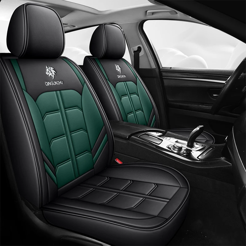 Funda Asiento Coche Nissan Qashqai J12 - 2 Piezas Delanteras, Cuero Sintético, Compatible Con Airbag, Negro/Blanco
