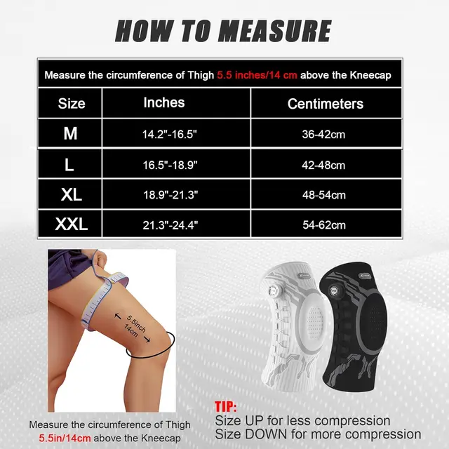 Kuangmi Smart Knob Knee Brace with Patella Gel Pad and Lateral Stabilizer, Compression Knee Brace for Exercise (Single), KMh752 3