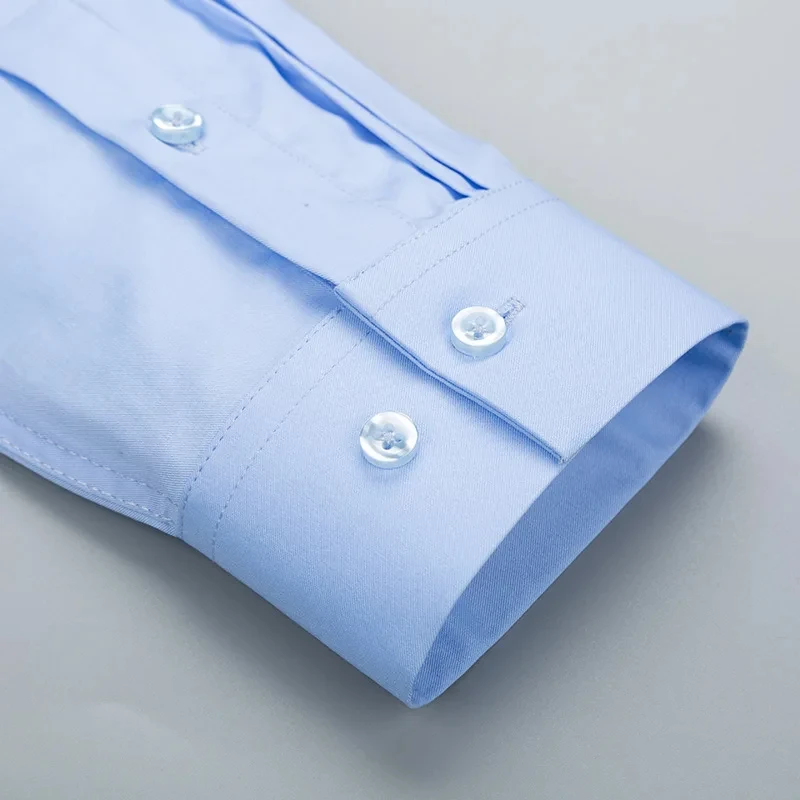 High Quality Men's Bamboo Fiber Short Sleeved Shirt Comfortable Breathable Lightweight Cool Business Formal Social Top 7XL-8XL 5
