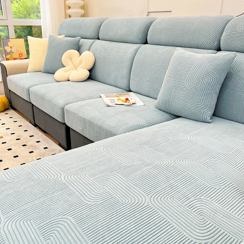 Adjustable Elastic Sofas Covers Adaptable Covers for Sofas for Living Room Slipcovers Couch Chair Cover 1/2/3/4 Seater L-shaped 6