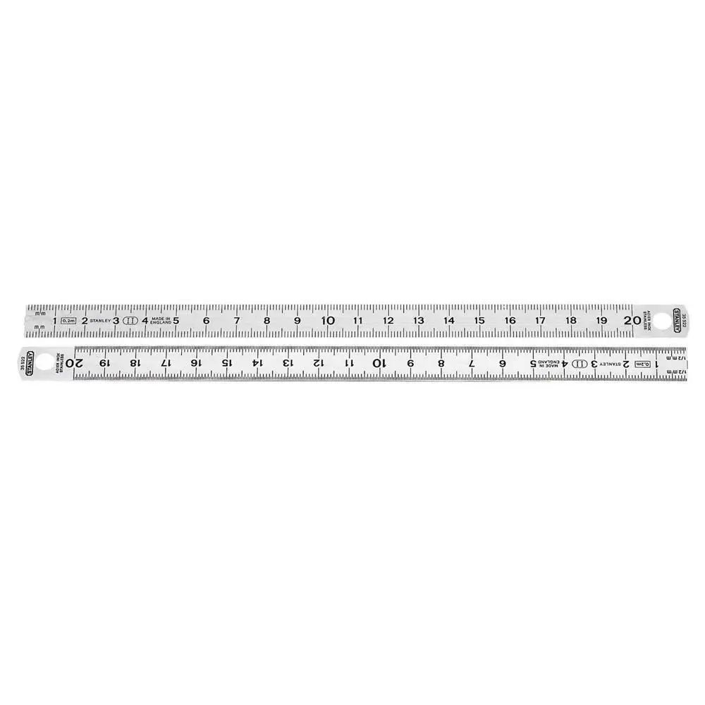 

STANLEY st135522 steel ruler, 20 cm x 13mm, 200mm x 13mm stainless steel structure, flexible gövdeçift sided use