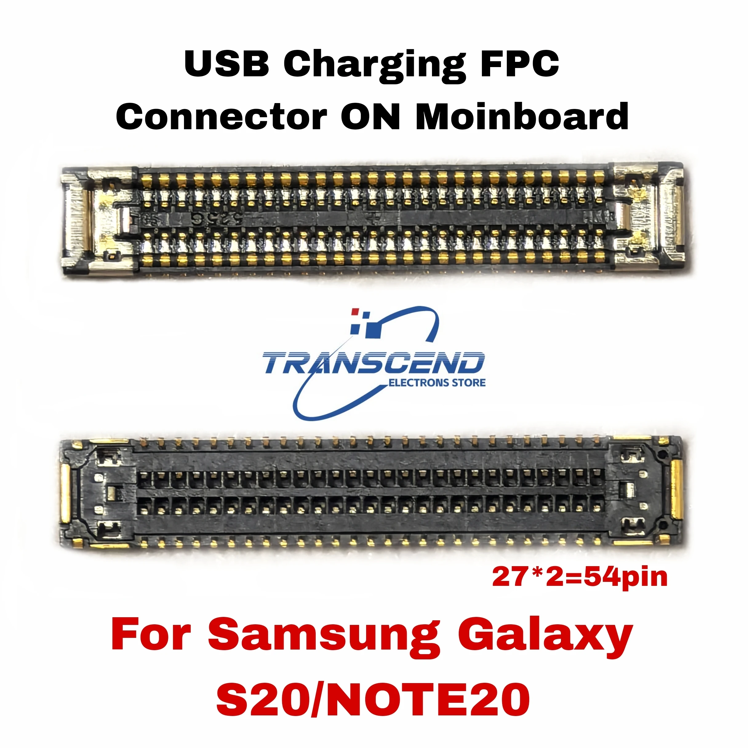 10/50pcs USB Charger Port Charging Dock Port FPC Connector 2*27= 54pin On Board For Samsung Galaxy S20 NOTE20