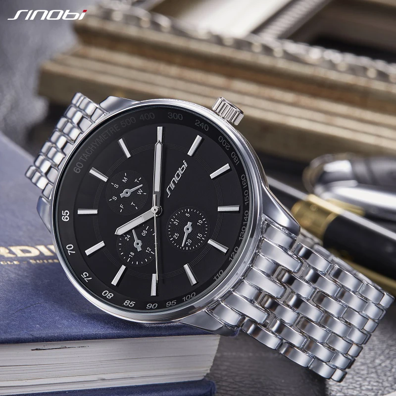 SINOBI-reloj de cuarzo con correa de Metal para mujer, nuevo