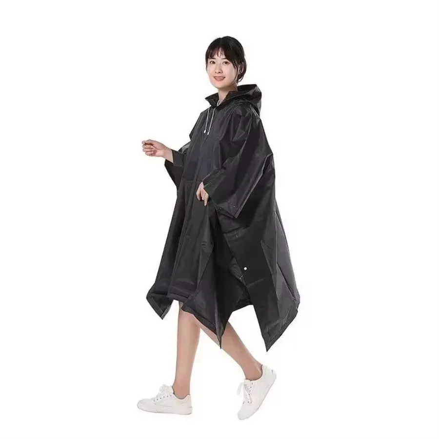 Raincoat Poncho 1Pcs Multifunctional Raincoat Outdoor Waterproof Rain Poncho Women Men Adult Hooded Reusable