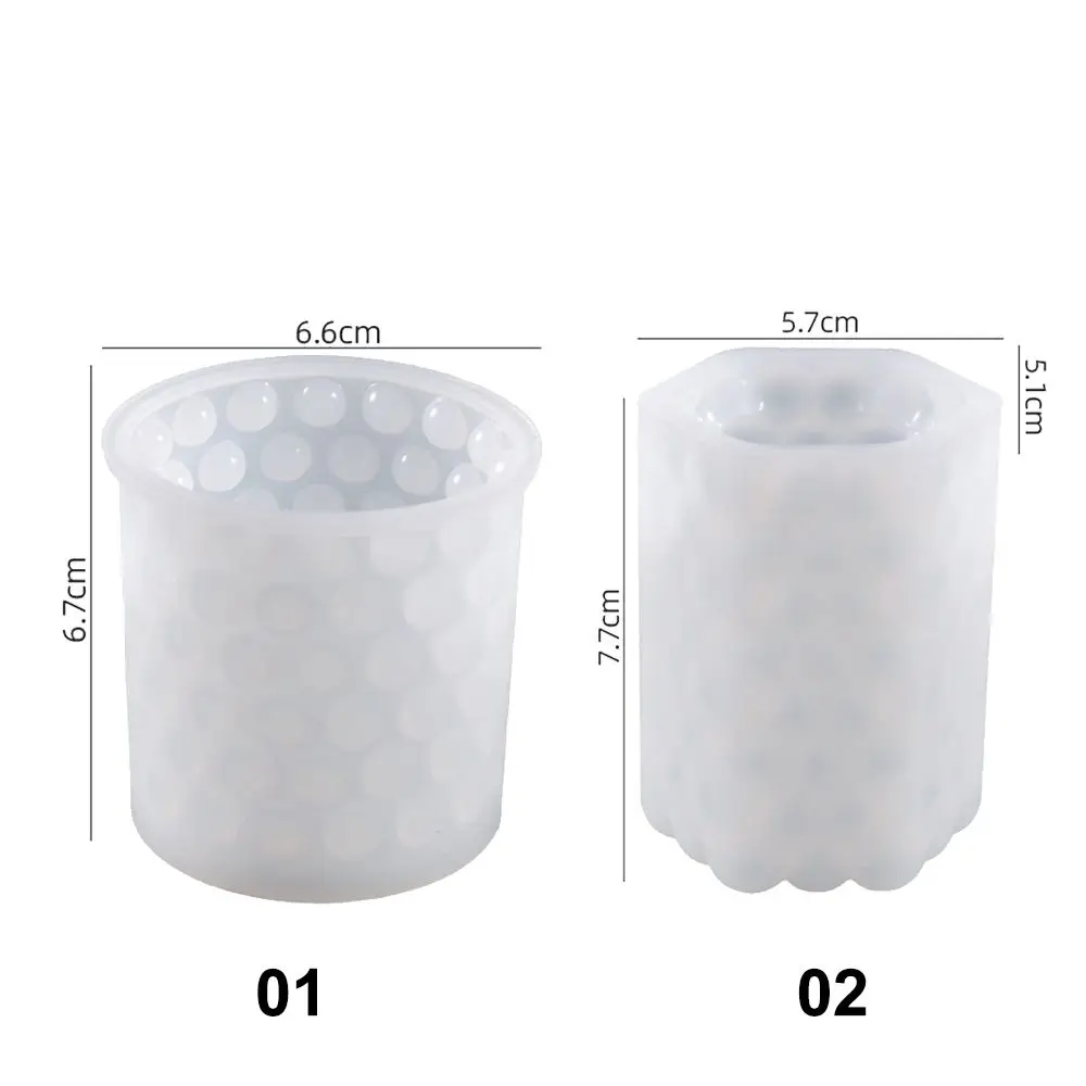 Description Picture 6 of item3D Cylinder Candle Mold DIY Candle Silicone Mold Cake Resin Molds 3D Art Wax Candle Making Mould Silicone Handmade Soap Molds