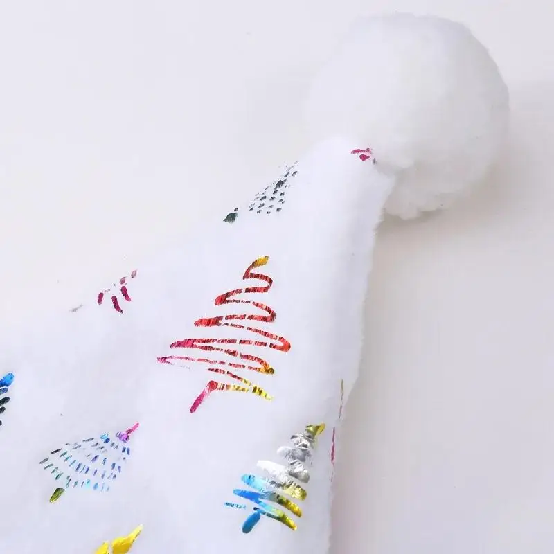 Best-selling New Santa Hat For Adults Big Comfort Plush White Velvet Unisex Child Christmas Women Man Holiday