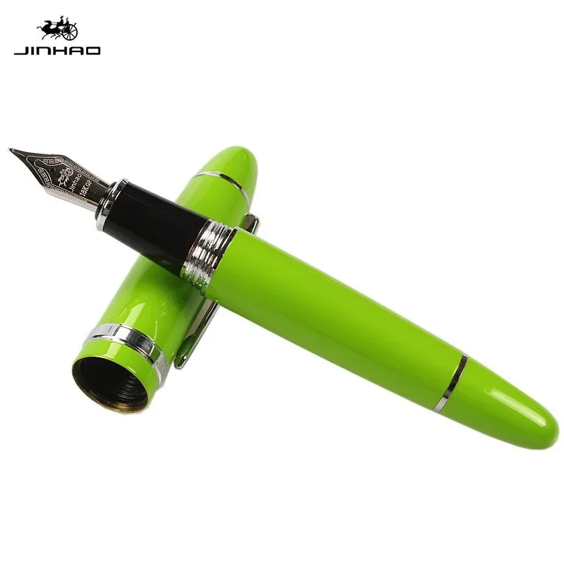 Jinhao 159 만년필, 이리듐 골드 F 0.5mm, 0.7mm, 1.0mm, 펜촉 젤 펜, 비즈니스 학교 금속 문구류 펜