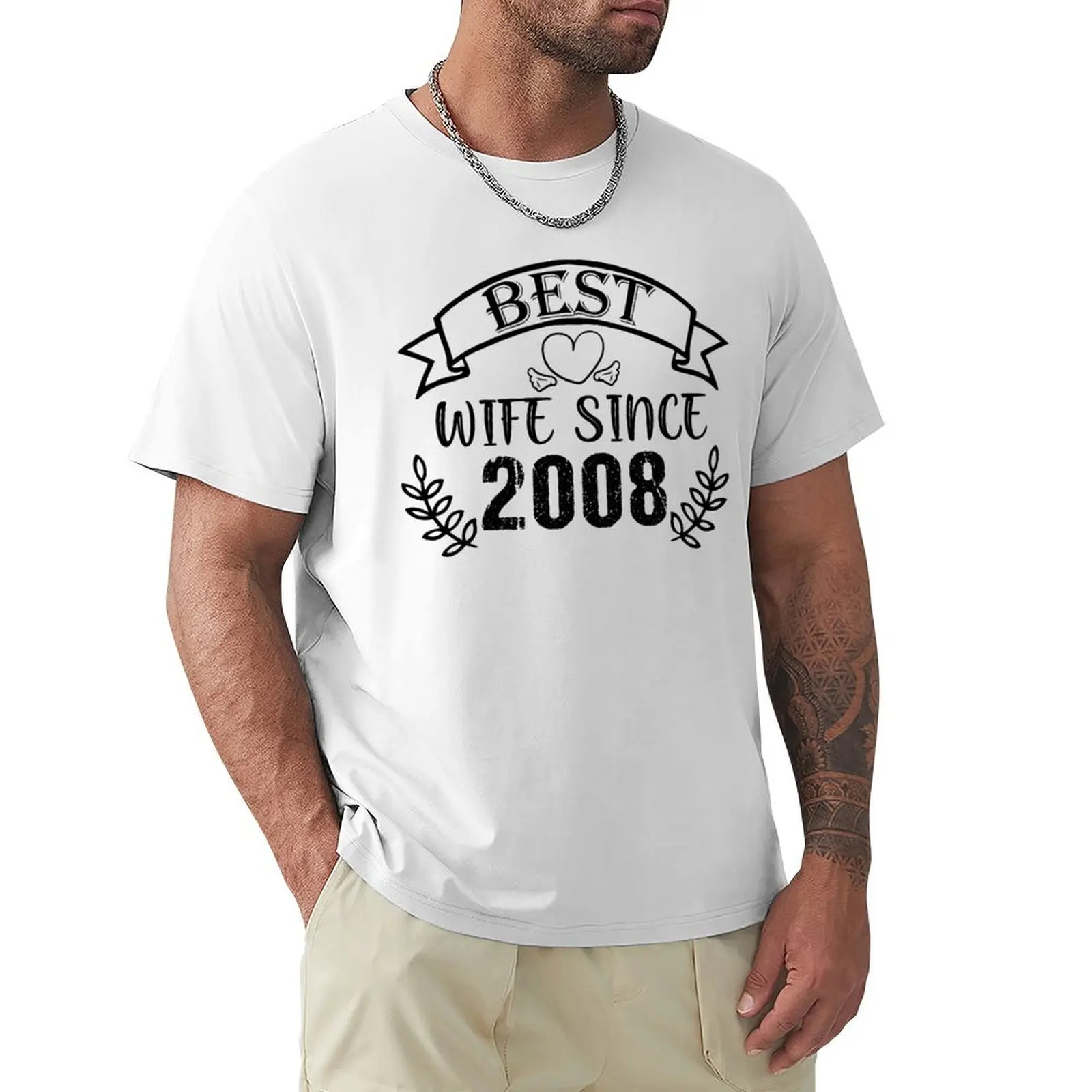 

Best Wife Since 2008, Gift T-Shirt plain sports fans anime mens tall t shirts