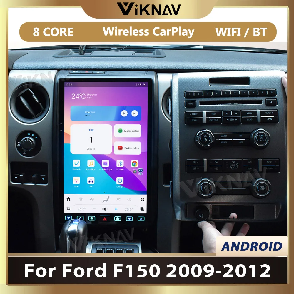 

8+128GB Android 11 Car Radio For Ford F150 2009-2012 Head Unit Stereo Receiver Multimedia Player Touch Screen Auto GPS Google