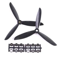 2Pcs Prop 5030 5045 6030 6045 6x4.5 Black 3-blade Propeller Props CW CCW For Quadcopter 1