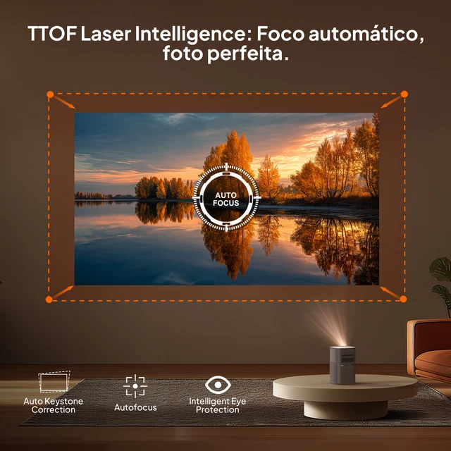 3D 4K Mini Projector Cinema Smart Android WiFi Portable 1080P Home Theater Video LED DLP Projector with Battery 6