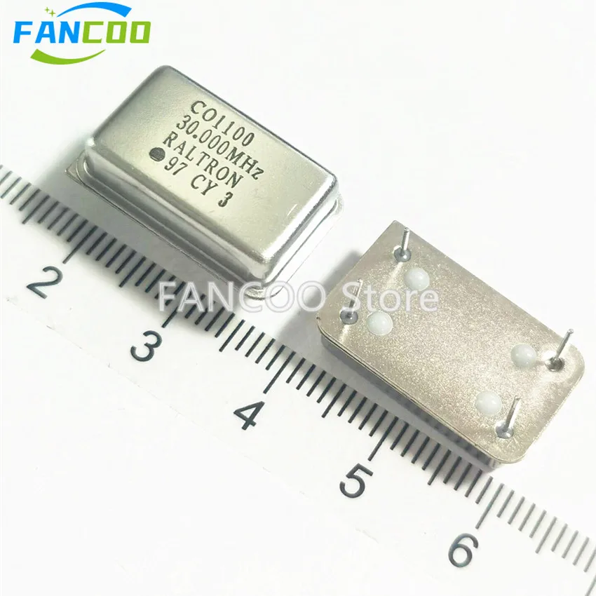 5pcs 30M 30MHZ 30.000 30.000MHZ Crystal Oscillator Active OSC DIP-4 Rectangle Full Size 3.3V 5V 30.000M