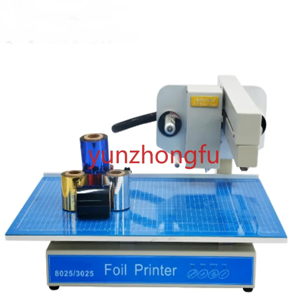 

Gold Foil Stamping Printer for Bookcover, Dairies Model Amd8025 No Plates Cheap Hot Sell Digital