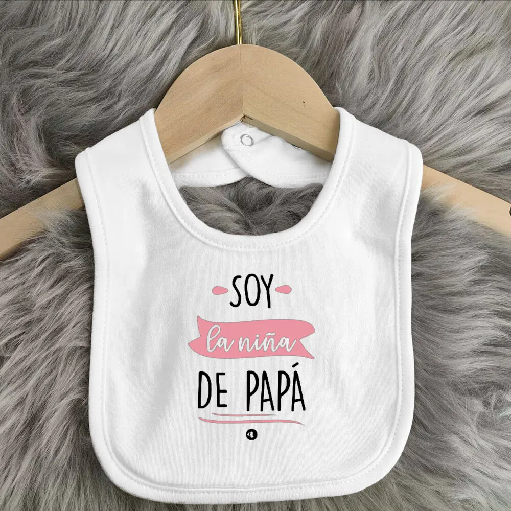 Father's Day Baby Bibs Happy Father's Day Print Infant Bib Newbron Shower Gift Boys Girls Burp Cloths Toddler Bibs Baby Stuff 4