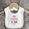 Father's Day Baby Bibs Happy Father's Day Print Infant Bib Newbron Shower Gift Boys Girls Burp Cloths Toddler Bibs Baby Stuff 4