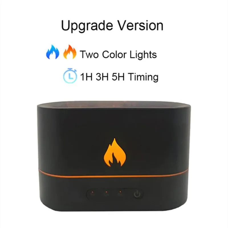 

Diffuser Room Fragrance Mist Maker Essential Oil Difusors For Home Living Room Office 2022 New Flame Air Humidifier USB Aroma