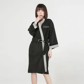 Abito da salone per clienti, mantella, parrucchiere, servizio clienti, taglio dei capelli, grembiule, tessuto avvolgente, tintura per capelli, stile kimono, fornitura spa