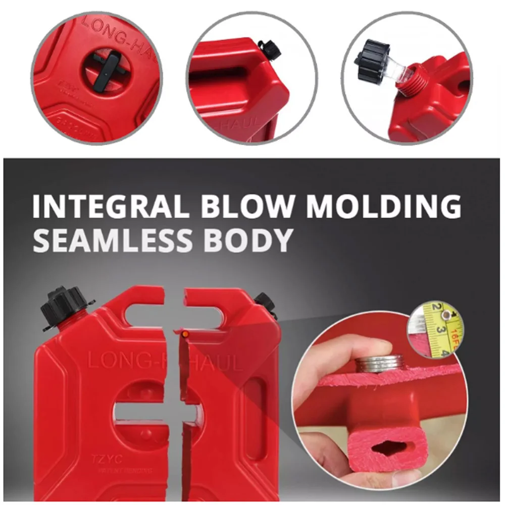 Motorcycle Fuel Container 3/5L Accessories Fuel Tank Petrol Cans Barrels Gas Spare Anti-static Jerry Can