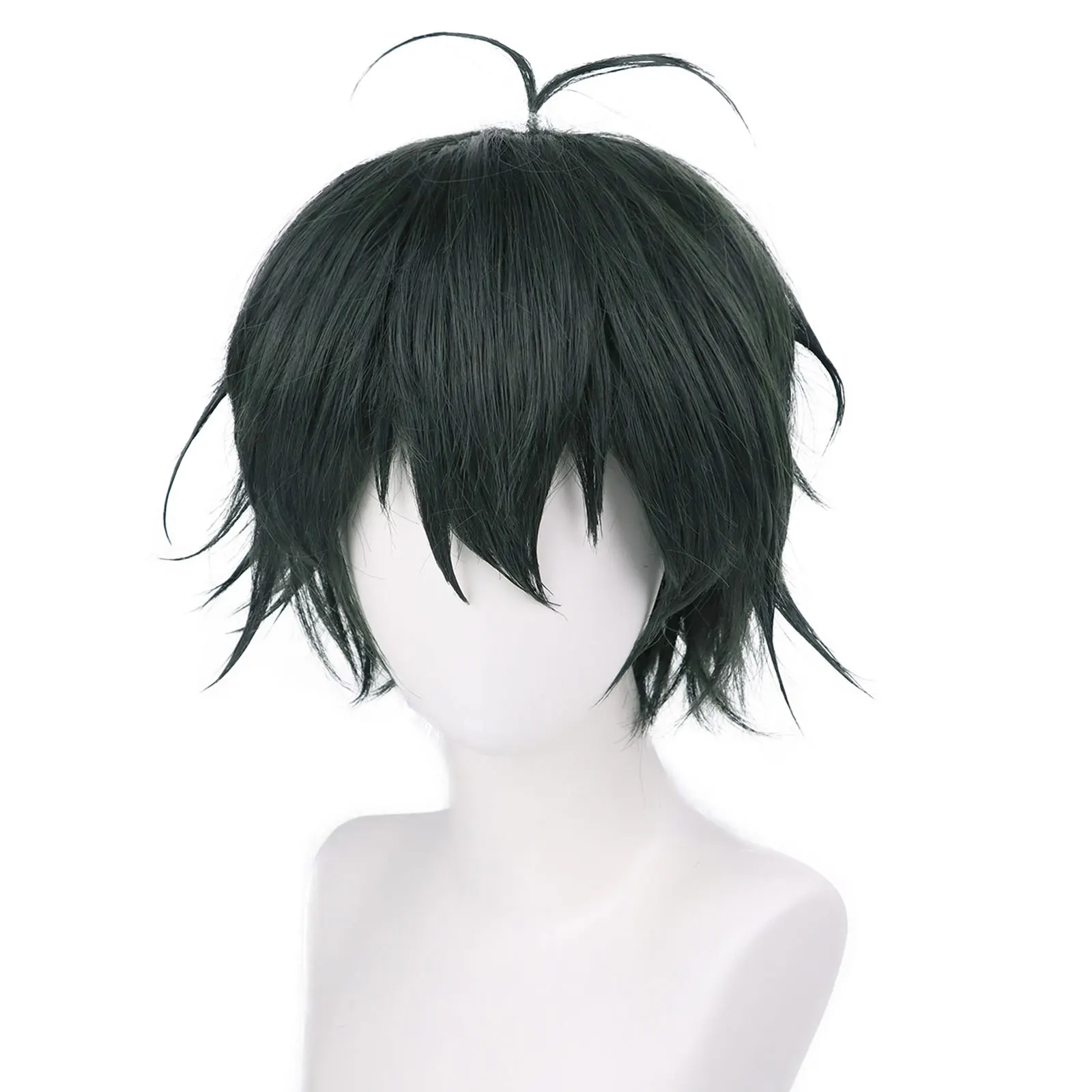 Parrucca Cosplay Verde Uomini | Fibra Sintetica | Resistente Al Calore | Regolabile | Per Halloween E Feste - Foto 2