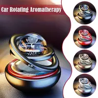 Solar Car Air Freshener Automatic Rotation Dashboard Fragrance Car Perfume Deodorant Oil Diffuser Auto Interiors Accessories 1