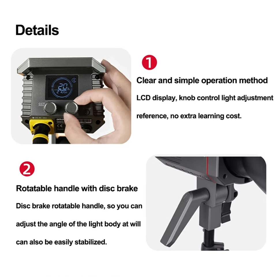 Amaran 사진 촬영용 이색 스포트라이트, COB 비디오 조명, Amaran 200x S, 200W, 2700-6500K, Amaran 200d S, 100x S, 100d S, Aputure