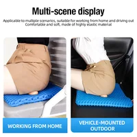 Soft and elastic silicone multi-purpose car seat cushions, detachable covers with durable zippers, anti-slip and decorative for 2