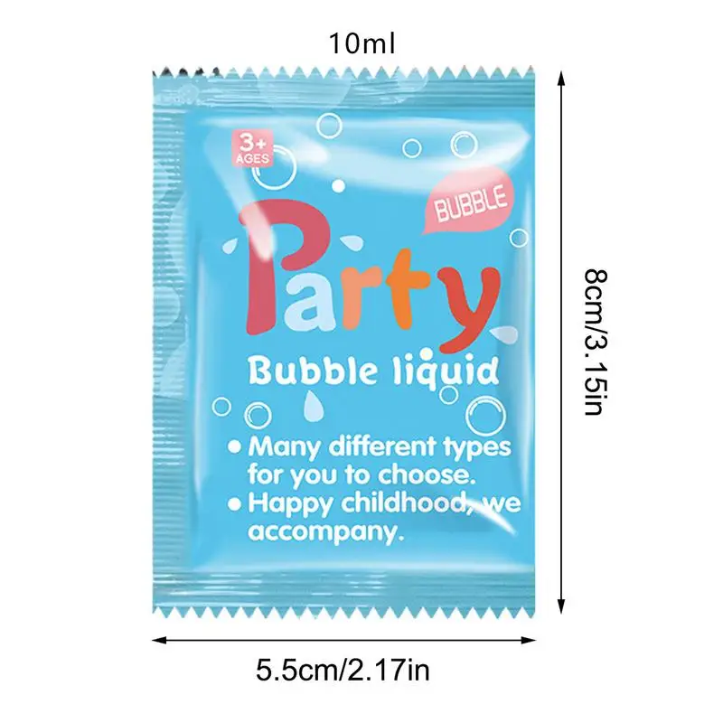 Bubble Refill Solution 10 Pack Of 10ml Water Soapbar Liquid Convenient Kids Toys Safe Party Favor Portable Water Soapbar Liquid 6