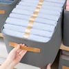 New Foldable Clothing Pants Storage Box Wardrobe Clothes Storage Organizer Large Capacity Closet Boxes Drawer Storage Organizers 1