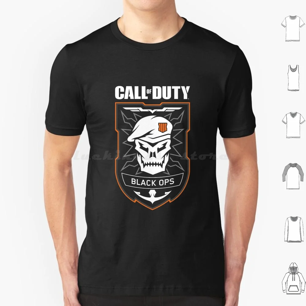 Teschio Con Cappello T Shirt Big Size 100% Cotone Pc One Ps4 World At War Ghost Black Ops 3 Zombies Black Ops Black Ops Advanced