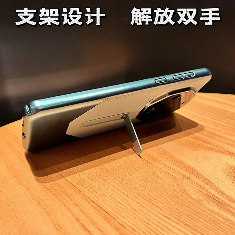 Invisible Bracket Suitable for Huawei Mate60Pro Mobile Phone Case with Glass Film, Protective Cover, Suitable for Mate 50 40 30