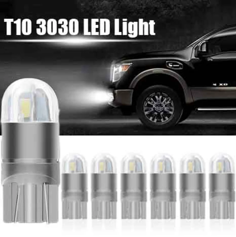 

LED T10 W5W Canbus Bulbs 2SMD 3030 Led Car License Plate Light Wedge Lamp Auto Reading Clearance Light Door Map Dome Bulb