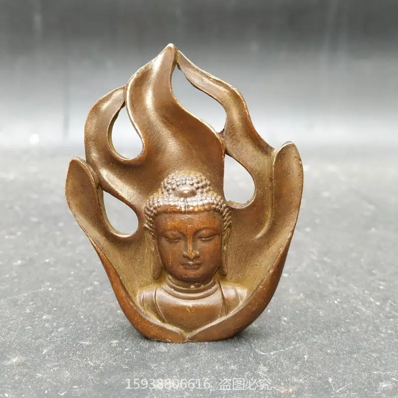Alloy imitation pure copper, red copper, Sakyamuni Buddha statue thread, fragrant insert, retro piece