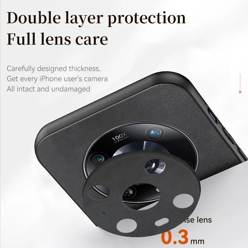 غطاء خلفي من الجلد الصناعي المقاوم للصدمات من السي...