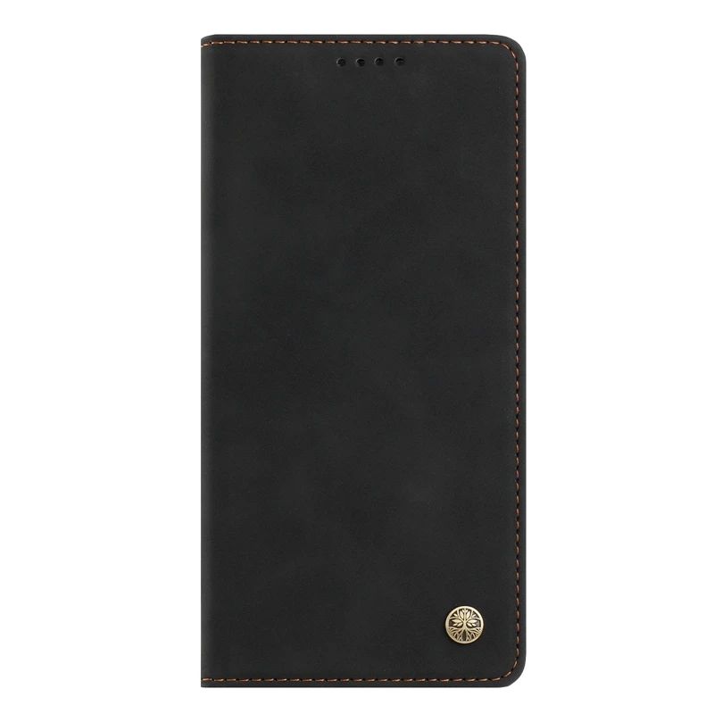 Luxury Solid Color Leather Magnetic Phone Case Cover - Enhanced Protection