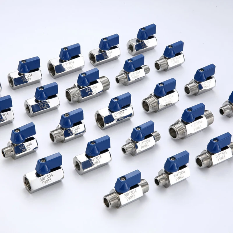 Stainless Steel Tap MINI Ball Valve 1/8 1/4 3/8 1/2 3/4 1" Thread SS304 Brewer Hardware