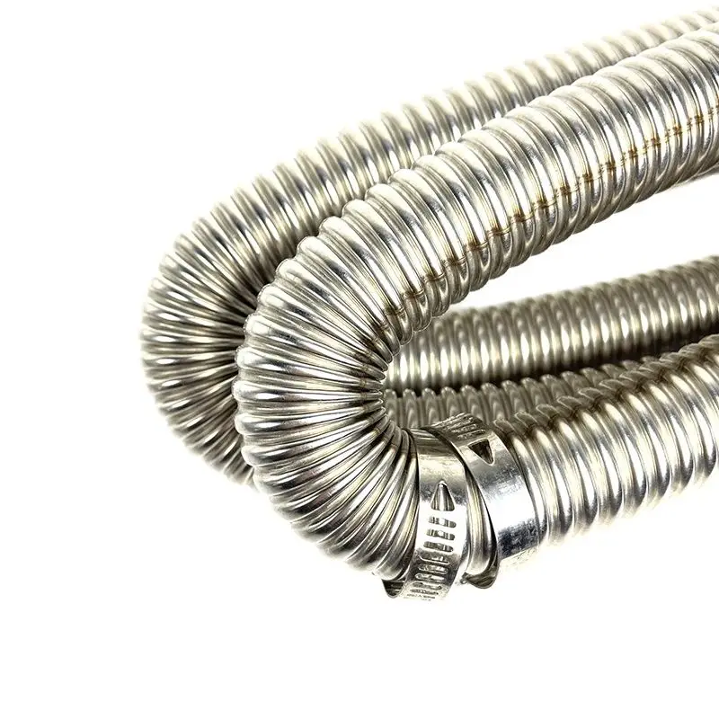 Diesel heater exhaust pipe Air Diesel Parking Heater Exhaust Pipe Tube Gas Vent Hose Aluminum Foil Sleeve Hose Clamp Car Heater