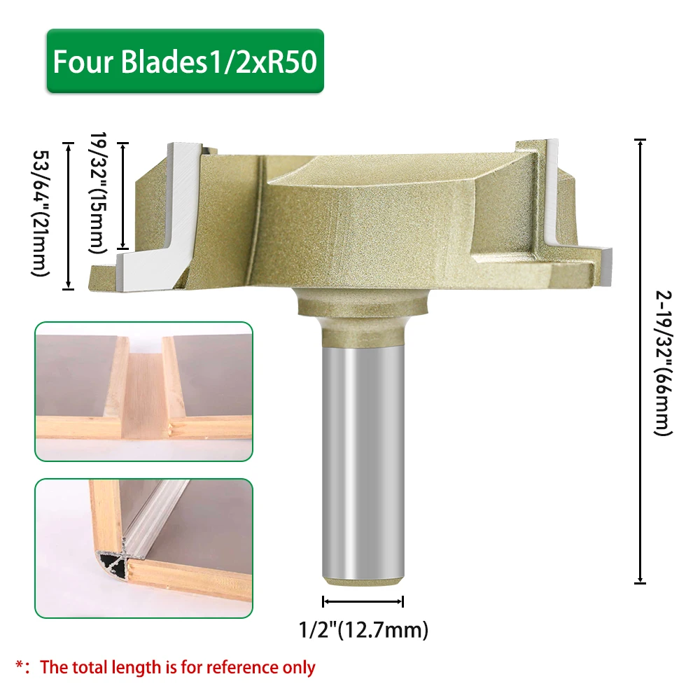 LAVIE 1/2' 12,7 mm Schaft Arc Filling Bit in Industriequalität für Holzfräser Holzbearbeitung I13A26Z3R18GD – Detail 8