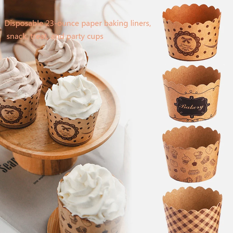 

50Pcs Mini Muffin Cupcake Paper Cups Baking Cup Set Kitchen Wrapper Dessert Cupcake Liners Party Cake Mold Kitchen Accessories