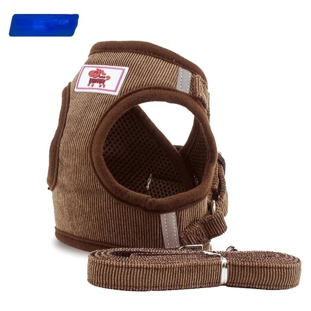 Dog Harness Dog Traction Rope Corduroy Breathable Dog Chest Strap Reflective Pet Chest Strap Walking Rope Set Dog Harness Dog Traction Rope Corduroy Breathable Dog Chest Strap Reflective Pet Chest Strap Walking Rope Set
