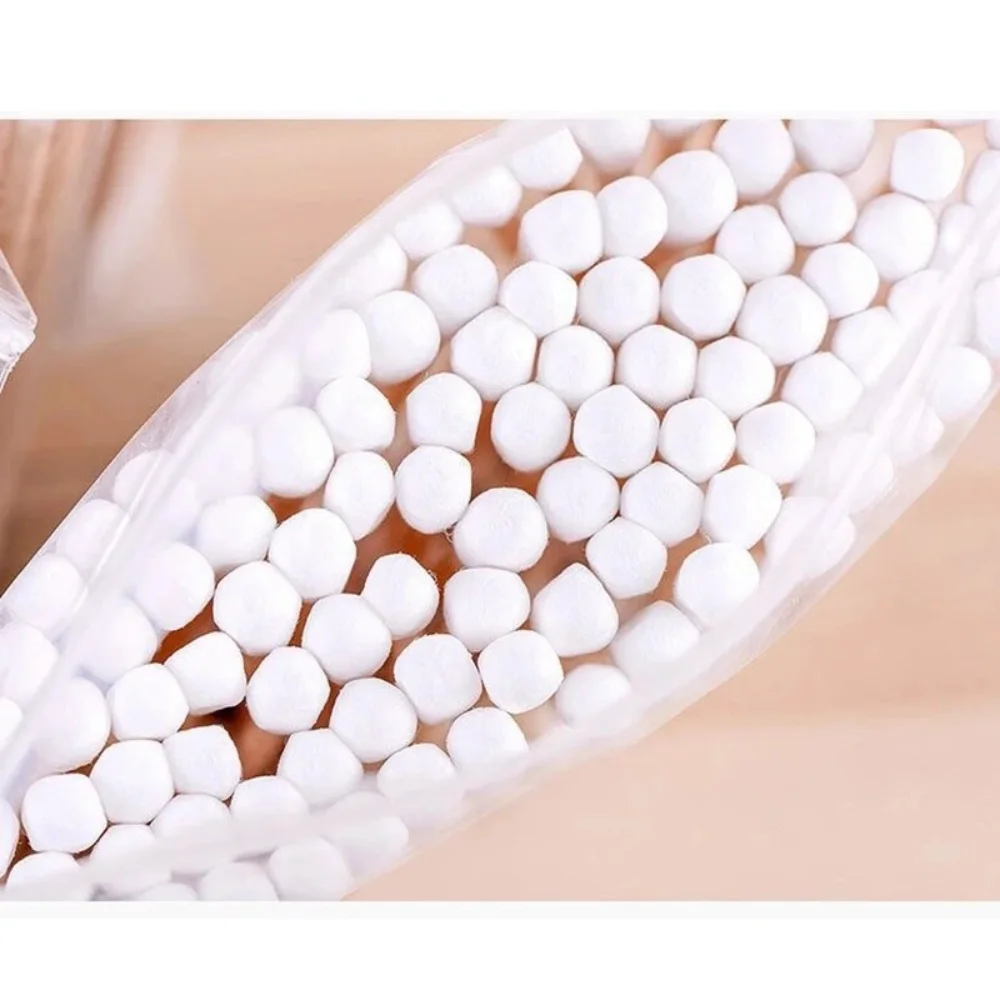 500Pcs/1000pcs Double Headed Cotton Swabs Wooden Makeup Cotton Stick Daily Used Cotton Ball Disposable Tampon Pick One's Ears