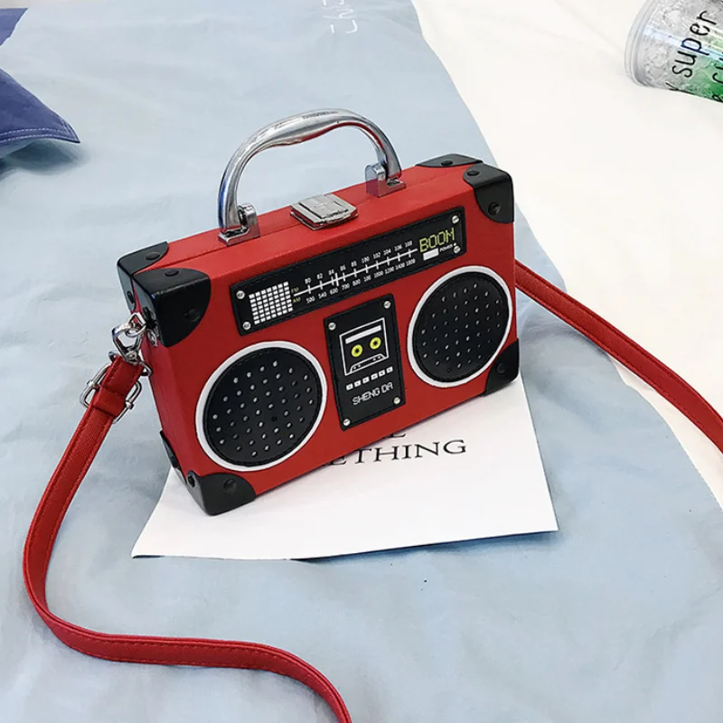 Funny Handbags for Women Trend 2024 Hip Hop Ladies Square Bag Hard Personality Novelties Leather Fashion Cute Woman Shoulder Bag